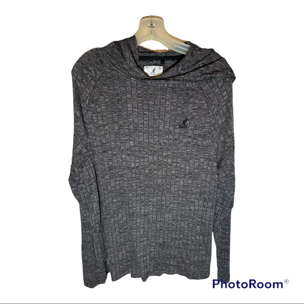 Kangol gray hooded pullover size medium